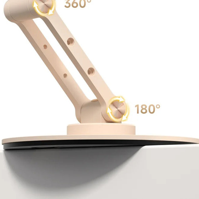 High-Quality iPhone MagSafe Magnetic Desk Phone Stand, 360° Rotating Aluminum Holder with Height Adjustment & Foldable Stable Base