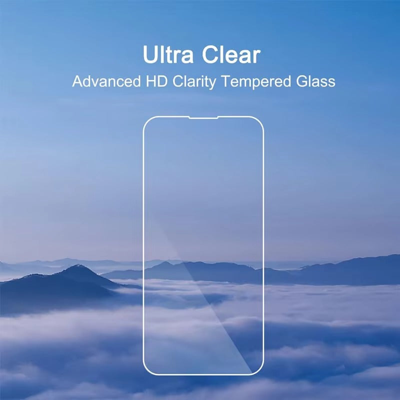 High-Quality iPhone Screen Protector Tempered Glass – Crystal Clear HD Full Coverage, Anti-Scratch & Anti-Break Protection