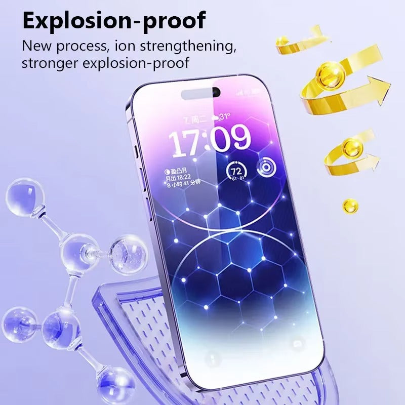 High-Quality iPhone Screen Protector Tempered Glass – Crystal Clear HD Full Coverage, Anti-Scratch & Anti-Break Protection