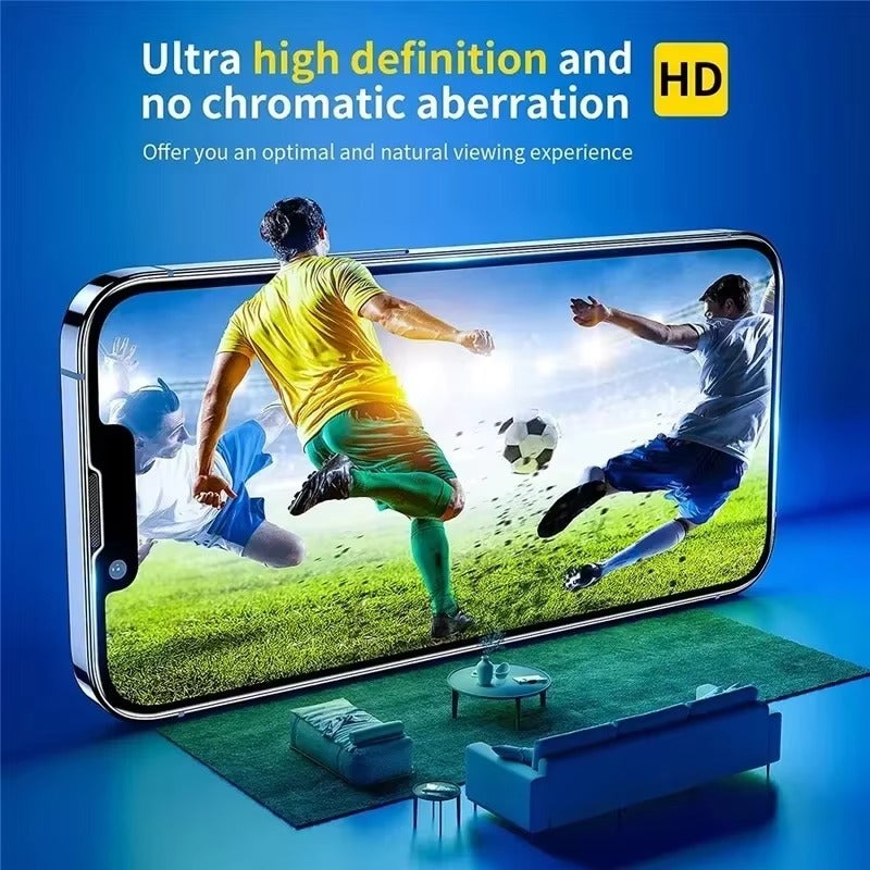 High-Quality iPhone Screen Protector in Tempered Glass – Clear Display Protection with Smudge Resistance, Scratch Defense & Shatter-Control Front Film