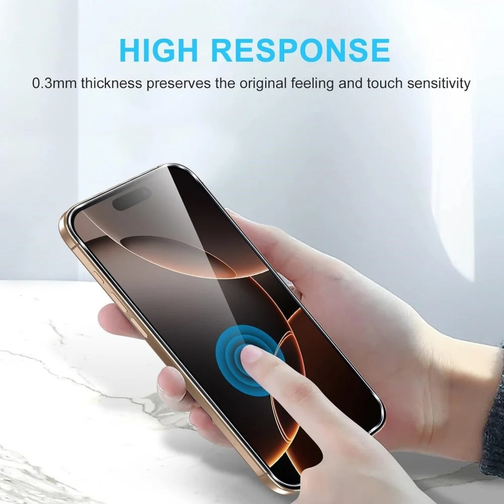 High-Quality iPhone Tempered Glass Screen Protector, HD Clear Front Film with Anti-Scratch Protection and Precision Fit