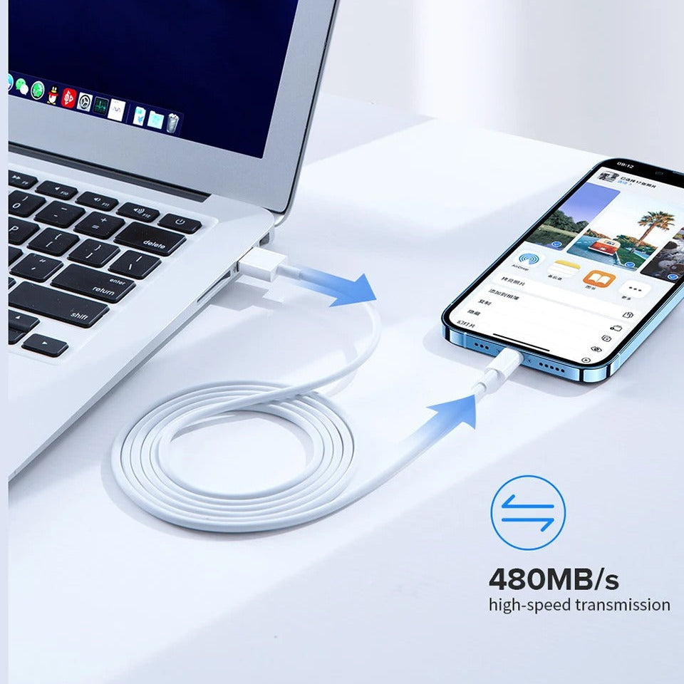 High-Quality iPhone USB-C Fast Charging Cable, 35W PD Power Data Cable with Durable TPE/TPU Build for Reliable Everyday Charging