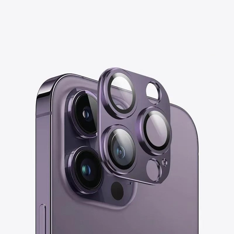 Impact-Ready iPhone 3D Full Metal Camera Lens Protector, Tempered Glass Cover with Precision Fit, Scratch Resistance & Shatter Protection