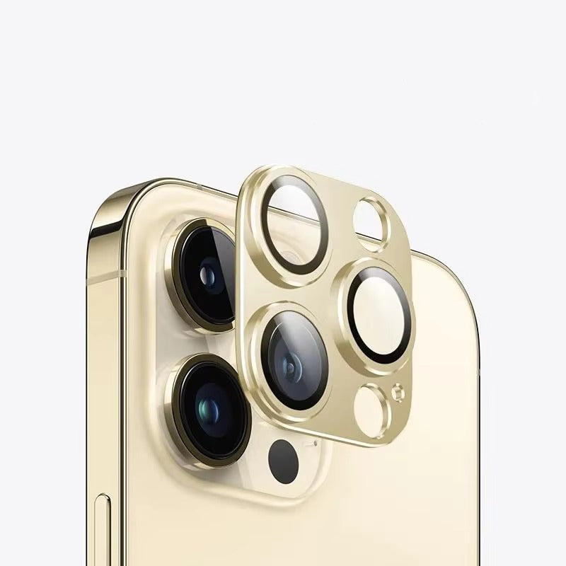 Impact-Ready iPhone 3D Full Metal Camera Lens Protector, Tempered Glass Cover with Precision Fit, Scratch Resistance & Shatter Protection
