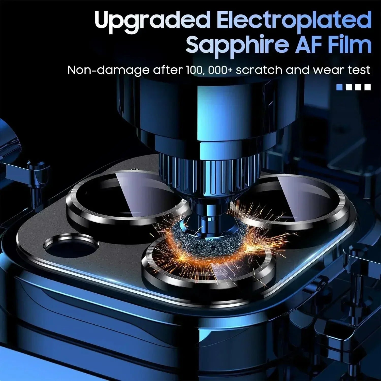 Impact-Ready iPhone 3D Full Metal Camera Lens Protector, Tempered Glass Cover with Precision Fit, Scratch Resistance & Shatter Protection