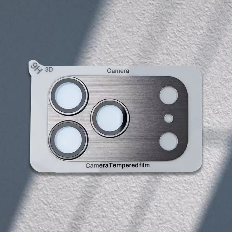 Impact-Ready iPhone Armor Camera Lens Protector, Metal Ring Tempered Glass Cover with Full Coverage, Scratch Resistance & Impact Protection