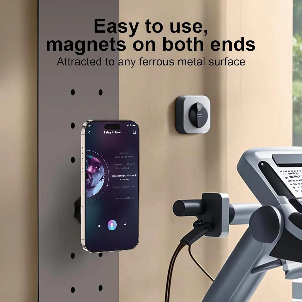 Impact-Ready iPhone Double-Sided Magnetic Ring Holder, MagSafe Phone Grip Stand with Dual-Magnet Support & Secure Finger Hold