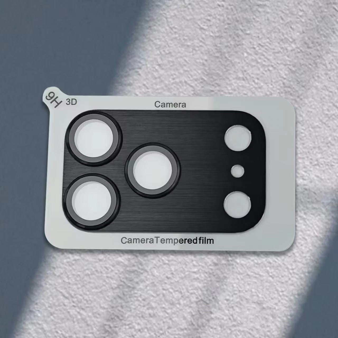 Impact-Ready iPhone Full-Cover Metal Camera Lens Protector, Tempered Glass Lens Cover with Metal Ring, Scratch Resistance & Shatter Protection