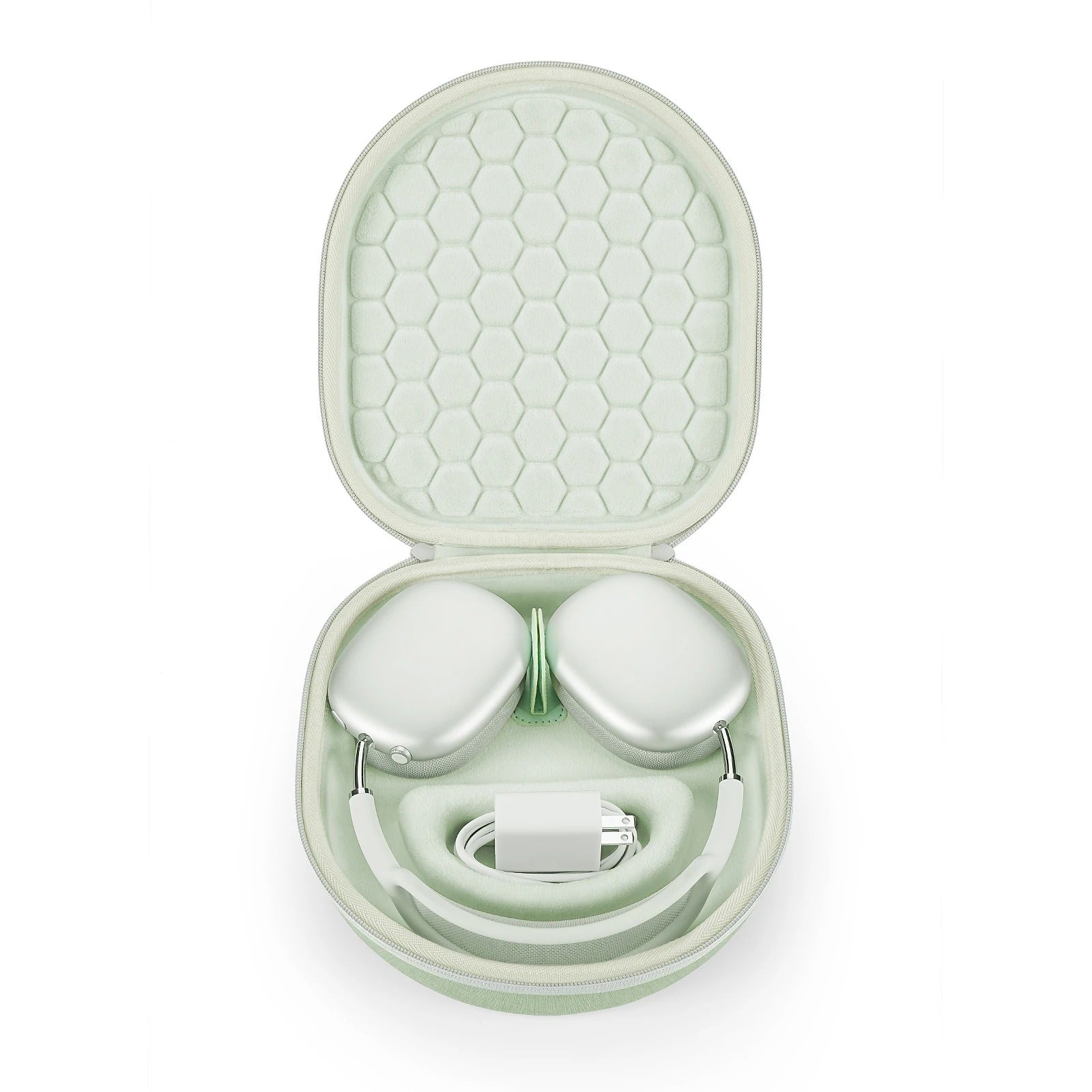 Luxury AirPods Max Premium Protective Travel Case with Smart Sleep Mode, EVA Hard Shell Carrying Bag for Safe Storage