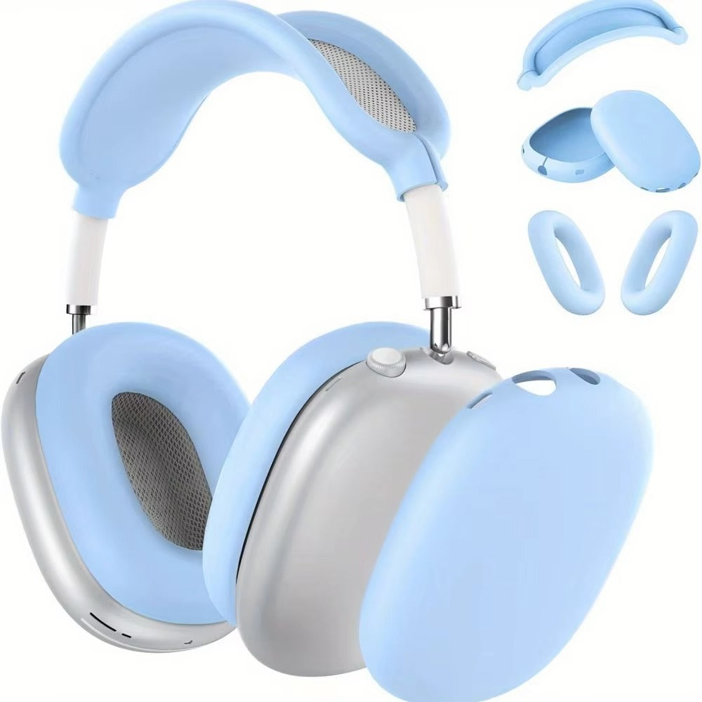 Luxury AirPods Max Silicone Case – 3-in-1 Soft Skin Protector, Shockproof & Anti-Scratch Headphone Cover