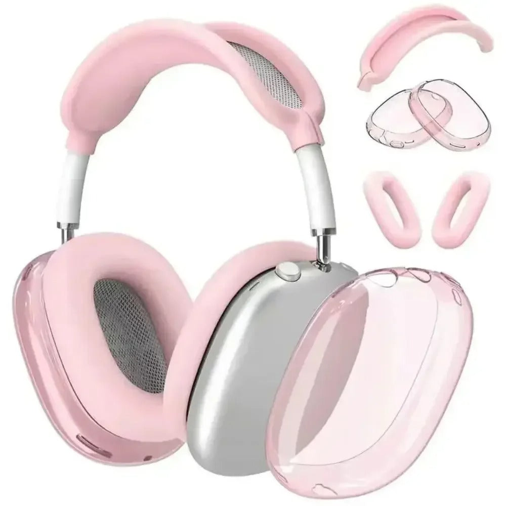 Luxury AirPods Max Silicone Case – 3-in-1 Soft Skin Protector, Shockproof & Anti-Scratch Headphone Cover