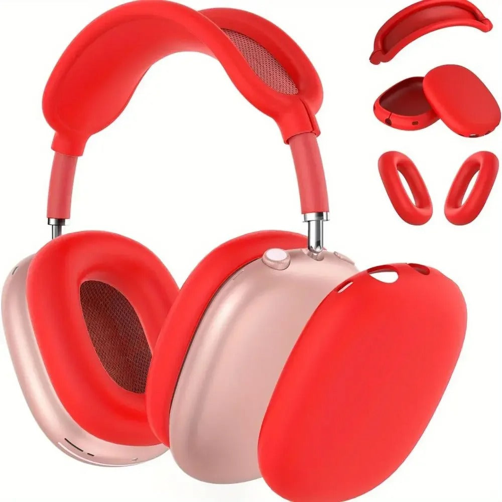 Luxury AirPods Max Silicone Case – 3-in-1 Soft Skin Protector, Shockproof & Anti-Scratch Headphone Cover