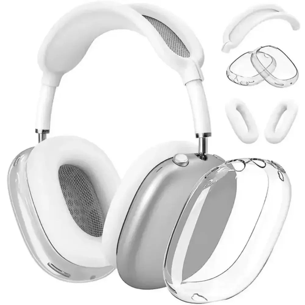Luxury AirPods Max Silicone Case – 3-in-1 Soft Skin Protector, Shockproof & Anti-Scratch Headphone Cover