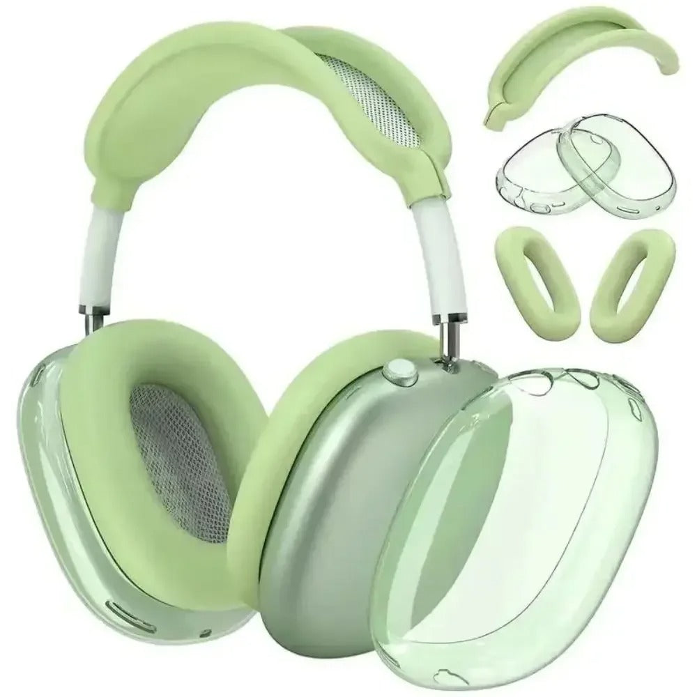 Luxury AirPods Max Silicone Case – 3-in-1 Soft Skin Protector, Shockproof & Anti-Scratch Headphone Cover