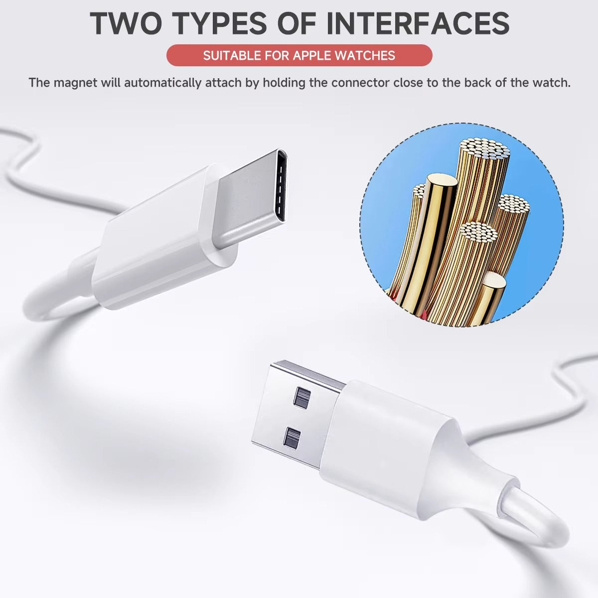 Luxury Apple Watch Fast Charger Stand – Desktop Silicone Charging Dock for 40–46mm Watches