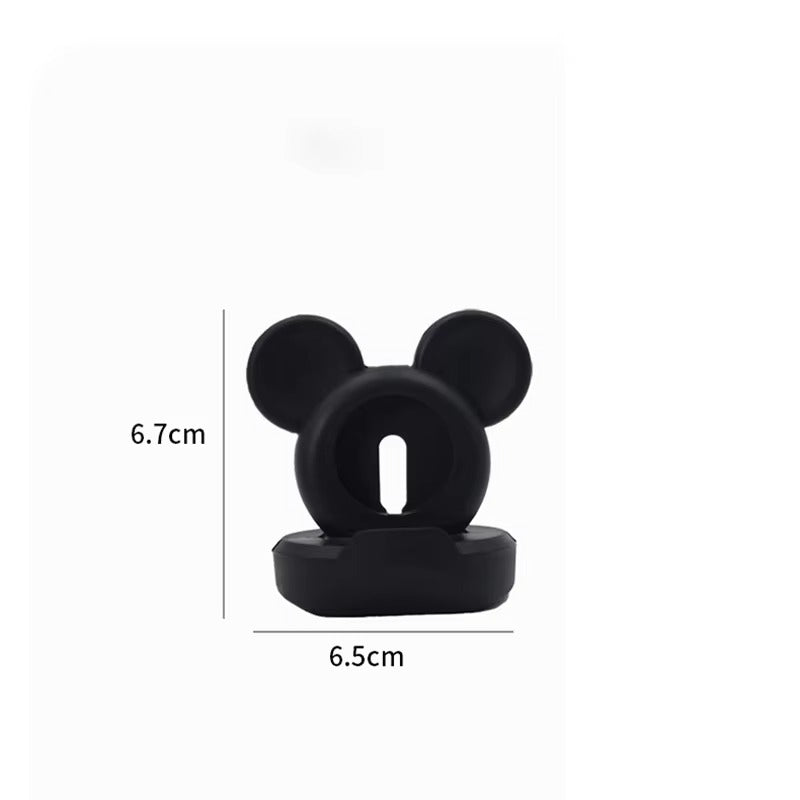 Luxury Apple Watch Fast Charger Stand – Desktop Silicone Charging Dock for 40–46mm Watches