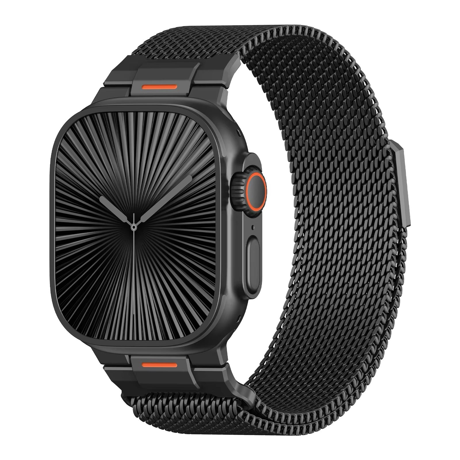 Luxury Apple Watch Milanese Loop Band, Magnetic Metal Bracelet Strap for 38–49mm Smartwatches