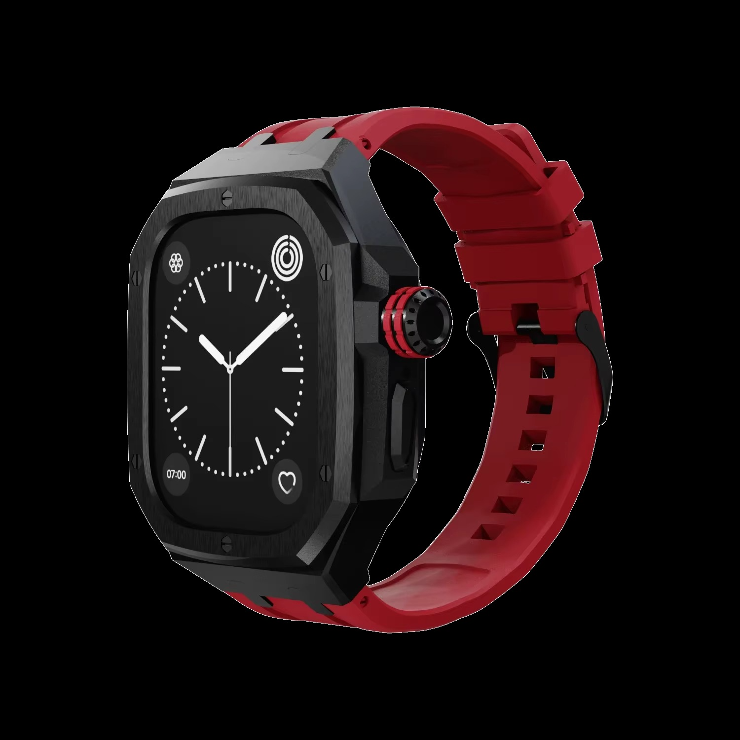 Luxury Apple Watch Stainless Steel Case & Strap Mod Kit, Premium Upgrade Protective Frame & Metal Band Set