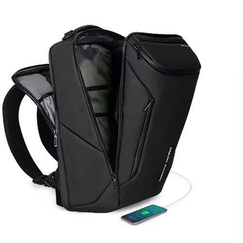 Luxury Business Laptop Backpack 17.3 Inch, Spacious Travel & Commuter Backpack with Dedicated Laptop Compartment, PU Leather Professional Work Bag