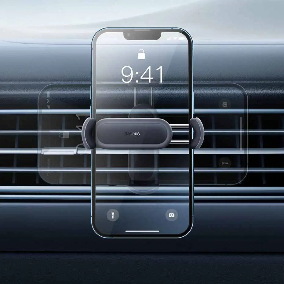 Luxury Car Phone Holder with Air Vent Mount, Stable Hands-Free Design, Secure Universal Mobile Phone Stand for Vehicles