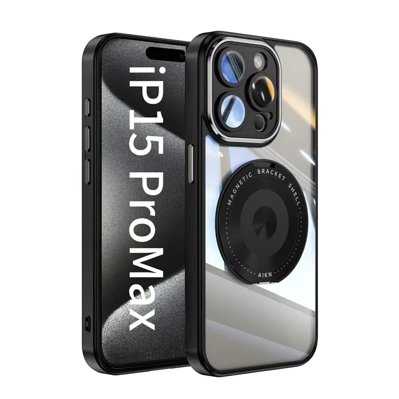 Premium Clear MagSafe iPhone Case — Neon Bumper Shockproof Armor, Wireless Charging Compatible, Anti-Scratch Transparent Protective Cover