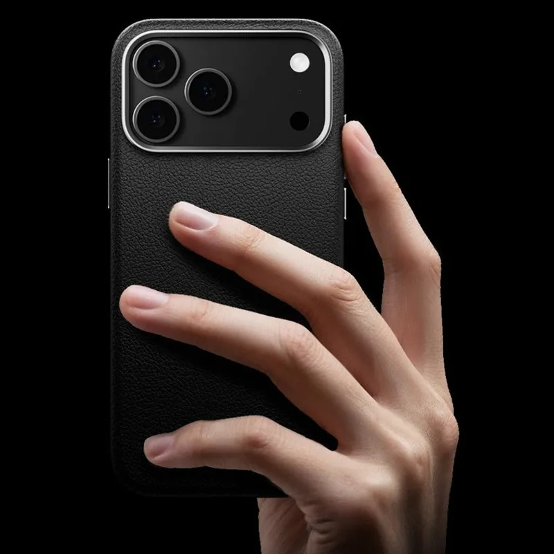 Luxury iPhone Case — Magnetic Wireless-Charging Leather Cover with Metal Camera Protection and Shockproof Anti-Fingerprint Full-Coverage Design