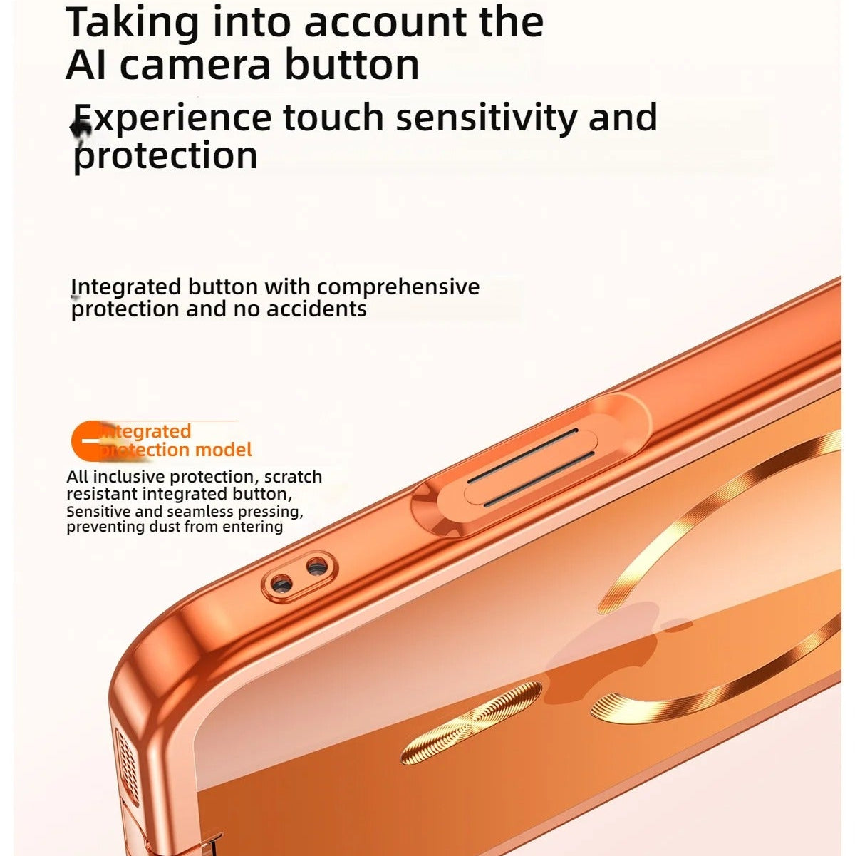 Luxury iPhone Case — MagSafe Transparent TPU Half-Wrapped Soft Plating Cover with Dust Plug, Shockproof, Anti-Fingerprint, Anti-Scratch Matte Finish