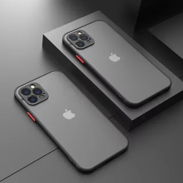 Luxury iPhone Case — Matte Silicone Shockproof, Anti-Fingerprint, Anti-Scratch, Non-Slip, Water-Resistant Full Protection Cover