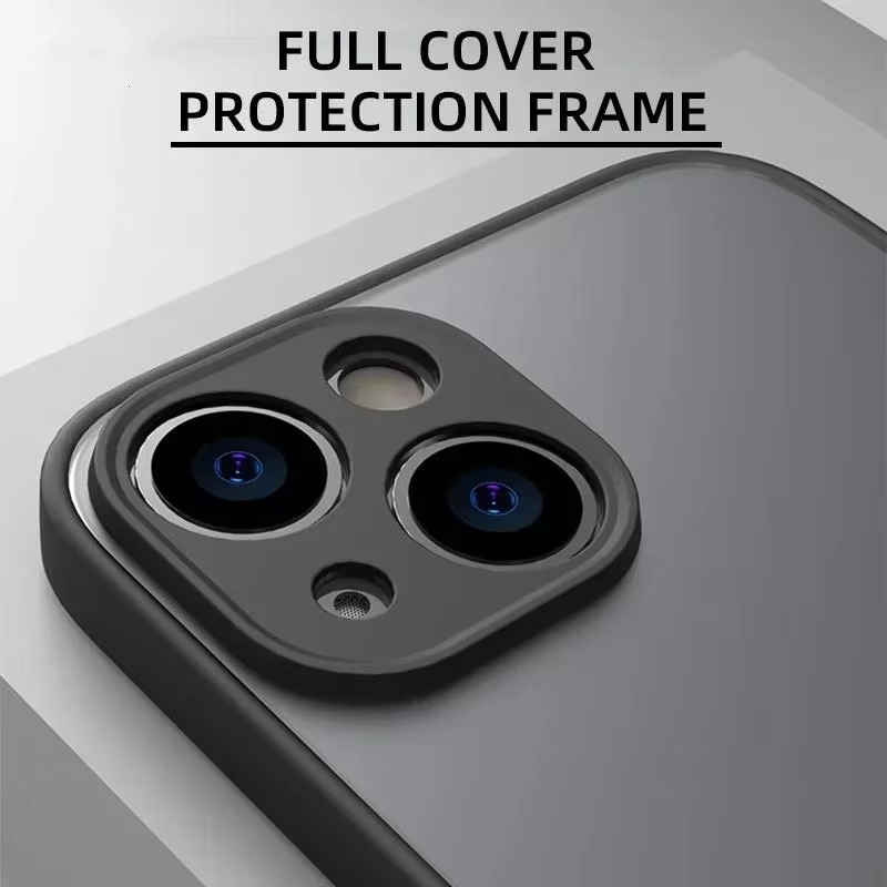 Luxury iPhone Case — Matte Silicone Shockproof, Anti-Fingerprint, Anti-Scratch, Non-Slip, Water-Resistant Full Protection Cover