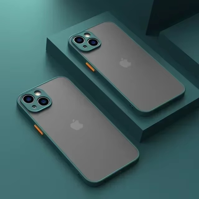 Luxury iPhone Case — Matte Silicone Shockproof, Anti-Fingerprint, Anti-Scratch, Non-Slip, Water-Resistant Full Protection Cover