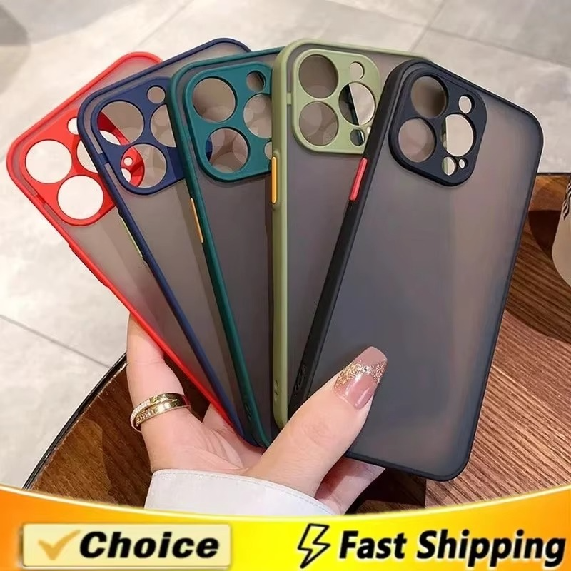 Luxury iPhone Case — Matte Silicone Shockproof, Anti-Fingerprint, Anti-Scratch, Non-Slip, Water-Resistant Full Protection Cover