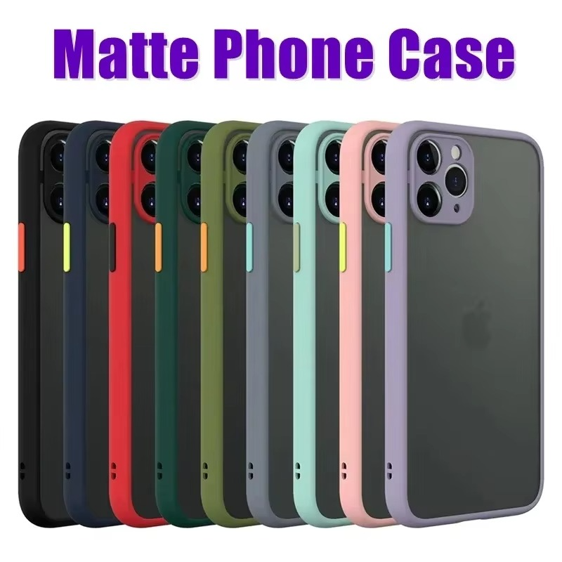 Luxury iPhone Case — Matte Silicone Shockproof, Anti-Fingerprint, Anti-Scratch, Non-Slip, Water-Resistant Full Protection Cover