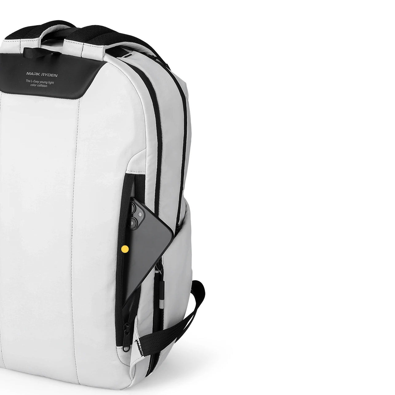 Luxury Men's Casual Commuter Backpack, Lightweight Nylon Travel Daypack with Laptop Compartment