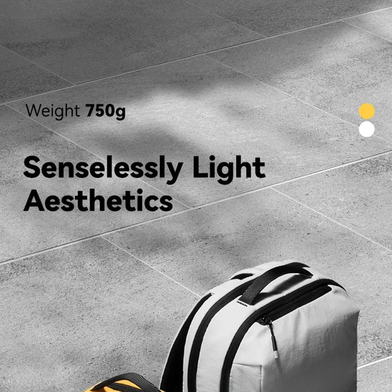 Luxury Men's Casual Commuter Backpack, Lightweight Nylon Travel Daypack with Laptop Compartment