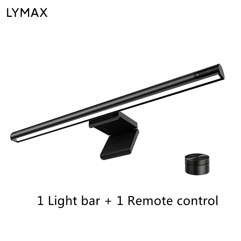 Luxury Monitor Screen Light Bar with Wireless Remote Control, Eye Protection LED Desk Lamp, Hanging Display Light for PC & Office Use