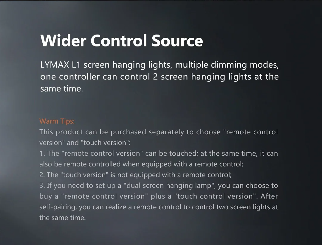 Luxury Monitor Screen Light Bar with Wireless Remote Control, Eye Protection LED Desk Lamp, Hanging Display Light for PC & Office Use