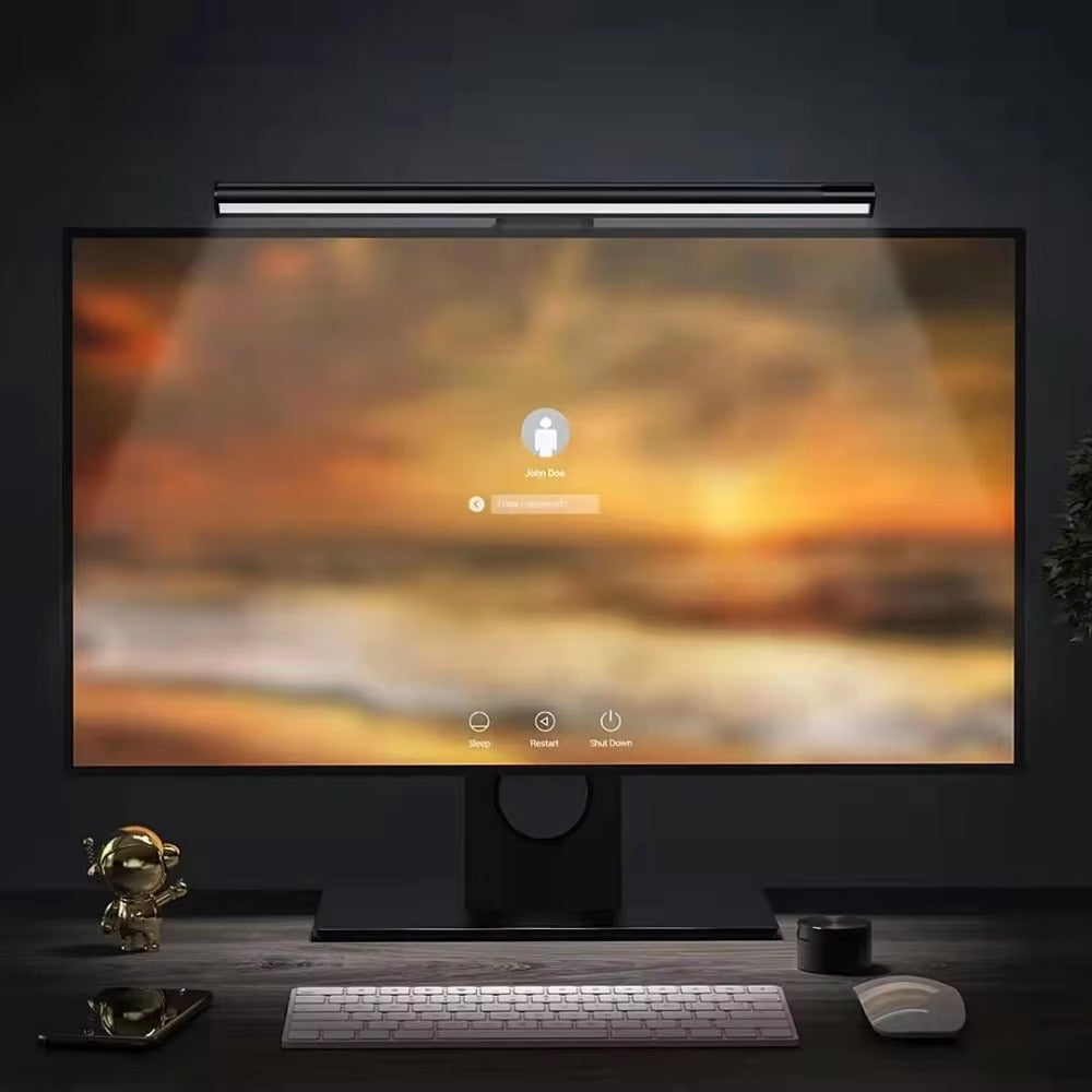 Luxury Monitor Screen Light Bar with Wireless Remote Control, Eye Protection LED Desk Lamp, Hanging Display Light for PC & Office Use