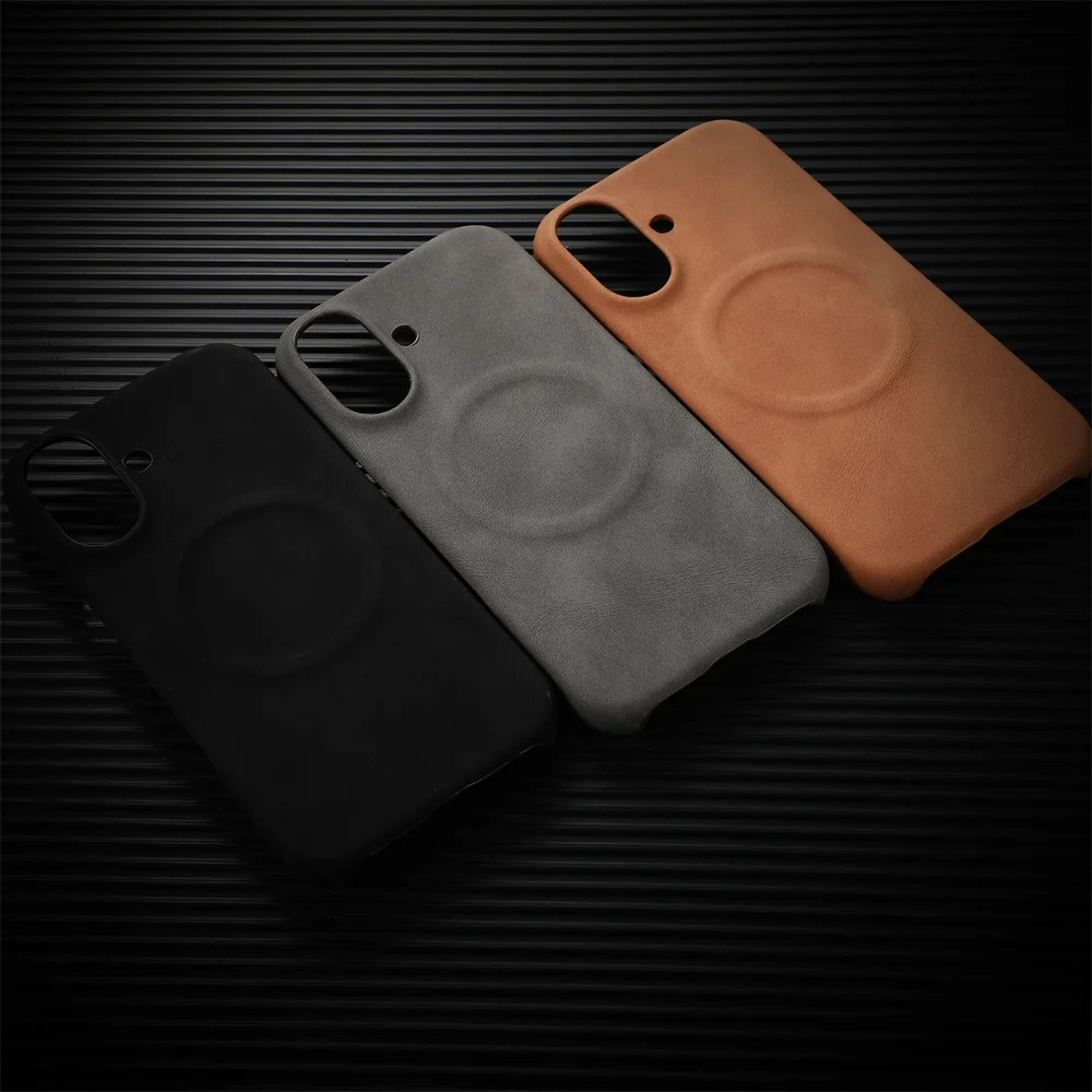 Luxury Sheepskin MagSafe iPhone Case — 3D Slim Protective Cover, Anti-Fingerprint, Anti-Scratch, Dustproof, Matte Finish, Lightweight Full Coverage