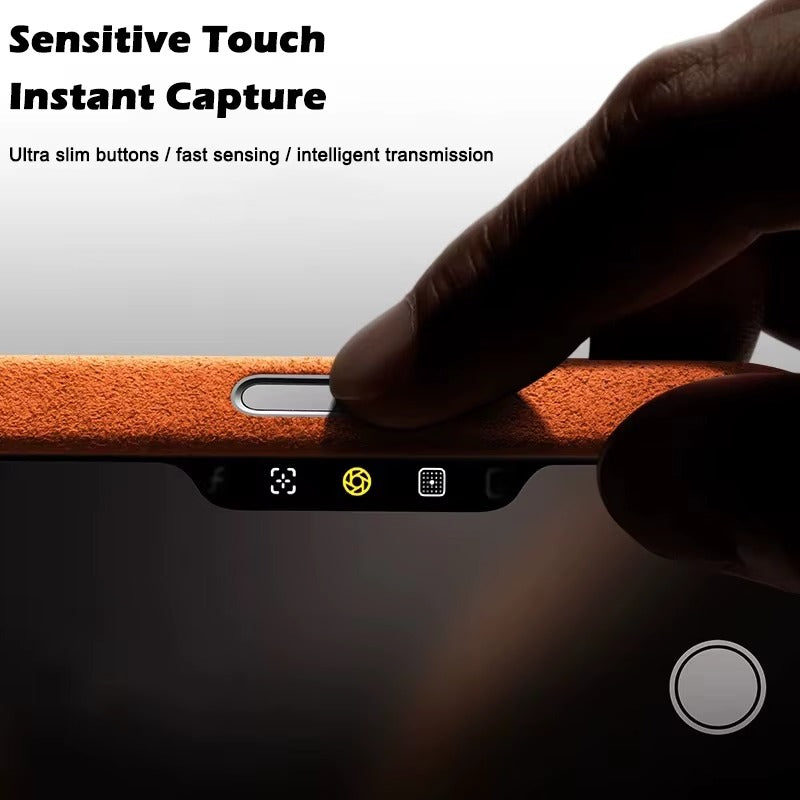 Luxury iPhone Case — Shockproof Flannel Texture Cover with TPU Anti-Scratch Back, Non-Slip Grip and Dustproof Slim Tough Protection