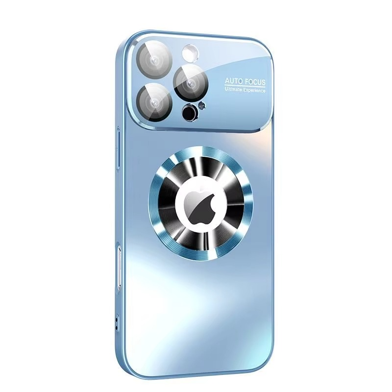 Luxury Titanium Metallic Matte iPhone Case — Magnetic Magsafe Compatible, Lens Protection, Anti-Fingerprint, Anti-Scratch, Dustproof, Lightweight Cover