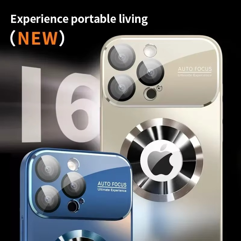 Luxury Titanium Metallic Matte iPhone Case — Magnetic Magsafe Compatible, Lens Protection, Anti-Fingerprint, Anti-Scratch, Dustproof, Lightweight Cover