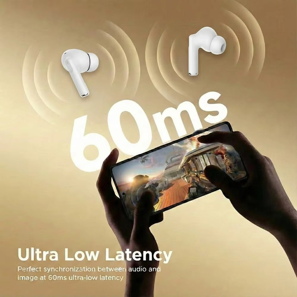 Luxury True Wireless Earbuds, Bluetooth Noise Cancelling In-Ear Headphones with HiFi Stereo & Waterproof Design