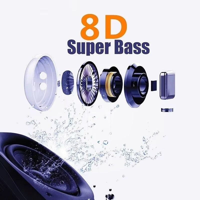 Luxury True Wireless Earbuds, Bluetooth Noise Cancelling In-Ear Headphones with HiFi Stereo & Waterproof Design