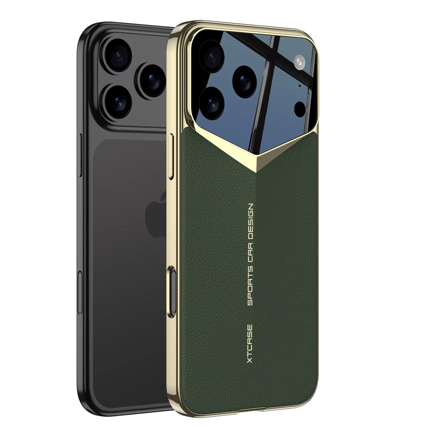 Luxury Ultra-Thin Leather iPhone Case — Raised Camera Lens Protection, Shock-Resistant Slim Cover with Anti-Fingerprint Finish
