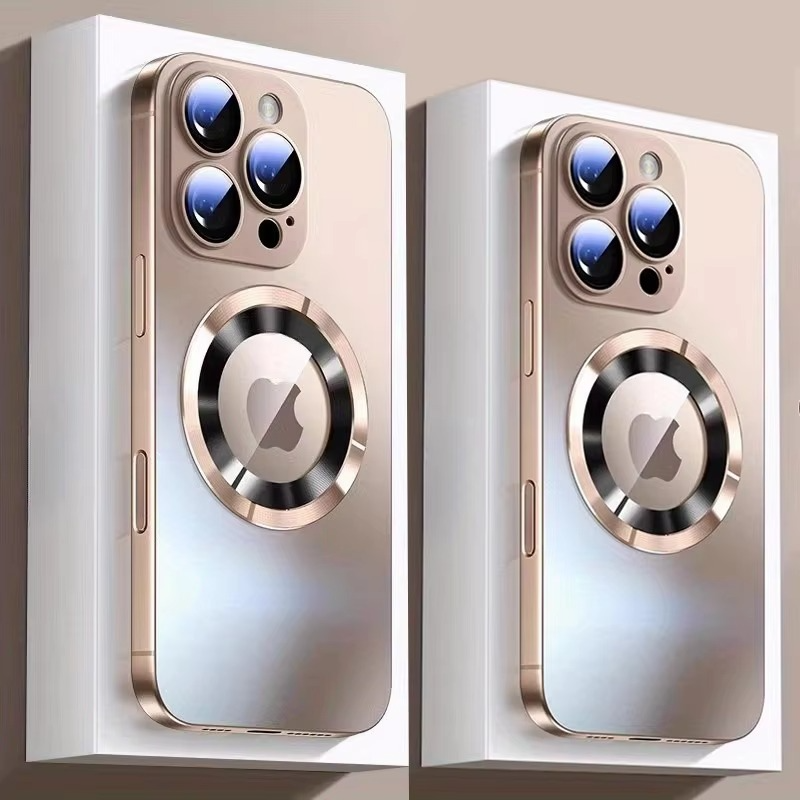 Luxury iPhone Case MagSafe Compatible Matte Cover — Magnetic Shockproof Design with Camera Protection, Wireless Charging Support, Slim Anti-Fingerprint Finish