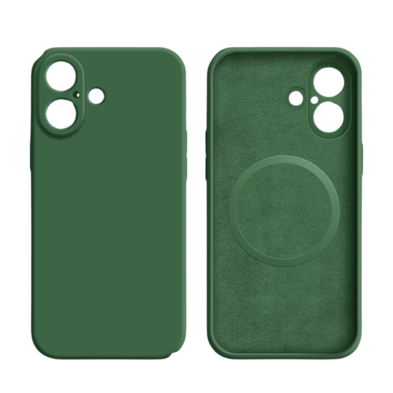 Luxury iPhone Case MagSafe Compatible — Liquid Silicone Soft Cover, Magnetic, Full Protection, Shockproof, Anti-Fingerprint, Slim Lightweight Funda