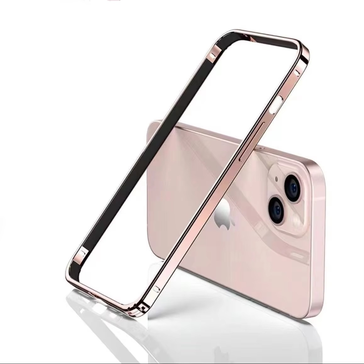 Luxury iPhone Case Ultra-Thin Aluminum Alloy Frame — Lightweight Bumper Protective Cover, Shockproof Hard Metal Shell