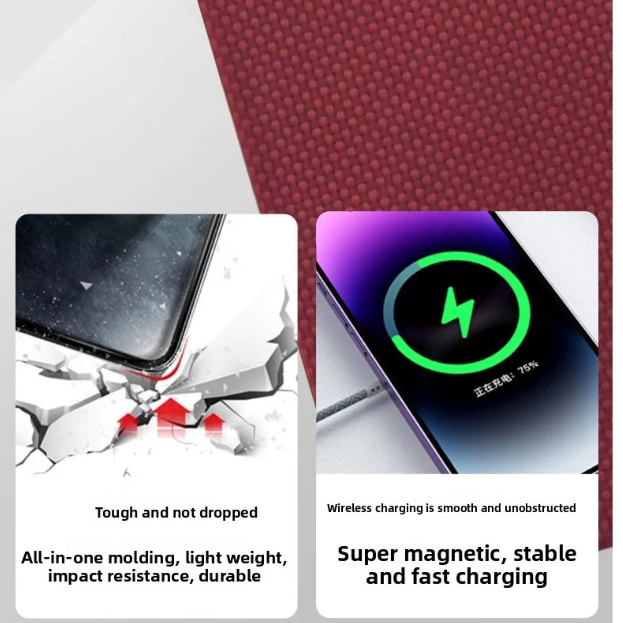 Luxury iPhone Case — 100% Carbon Fiber Magnetic Cover with Kevlar, Anti-Fingerprint, Slim Shockproof and Scratch-Resistant Design, MagSafe Compatible