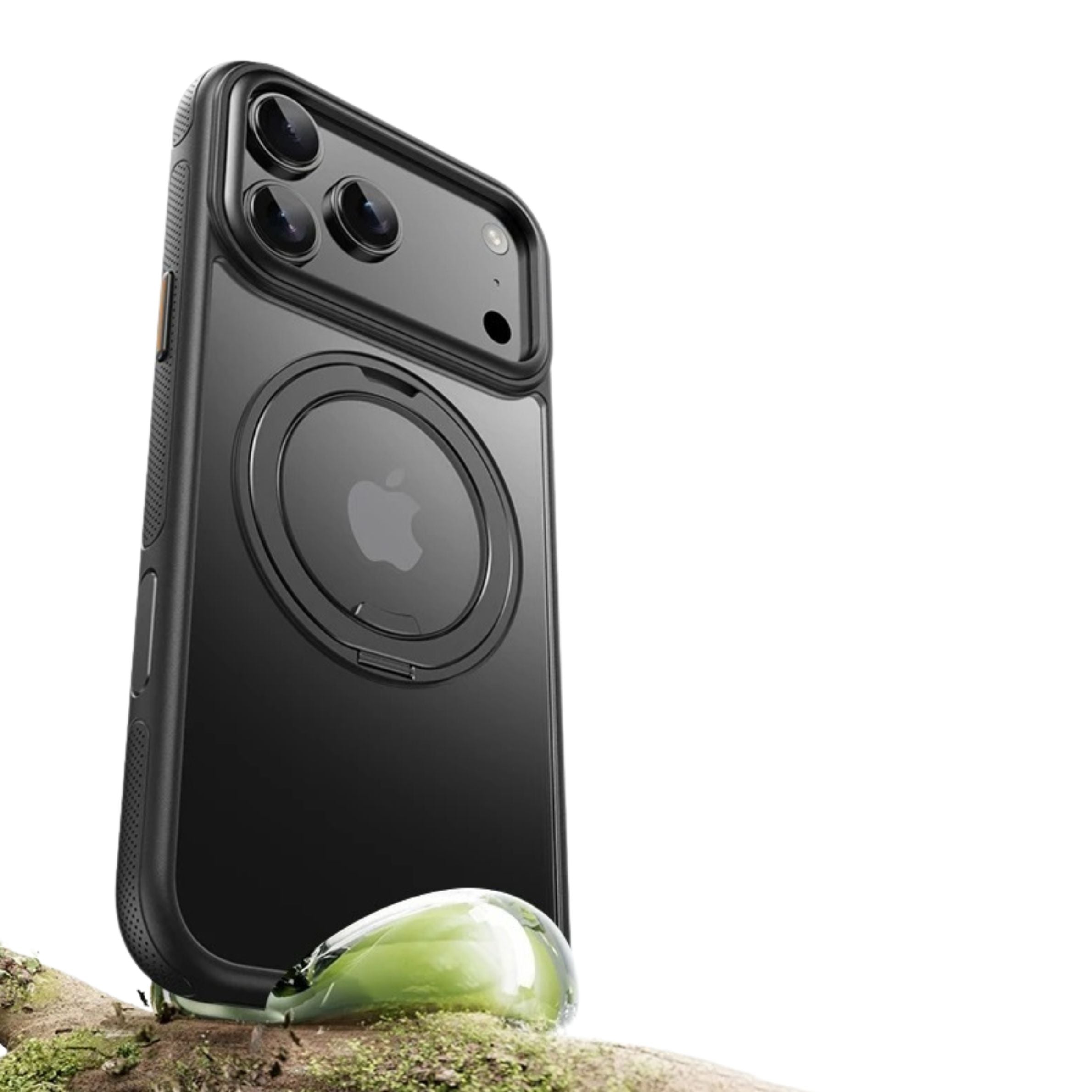 Luxury iPhone Case — 360° Mechanical Torque Rotating Stand Magnetic MagSafe Shockproof Cover