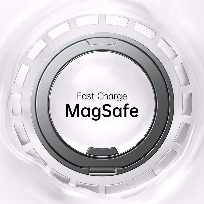 Luxury iPhone Case — 360° Mechanical Torque Rotating Stand Magnetic MagSafe Shockproof Cover